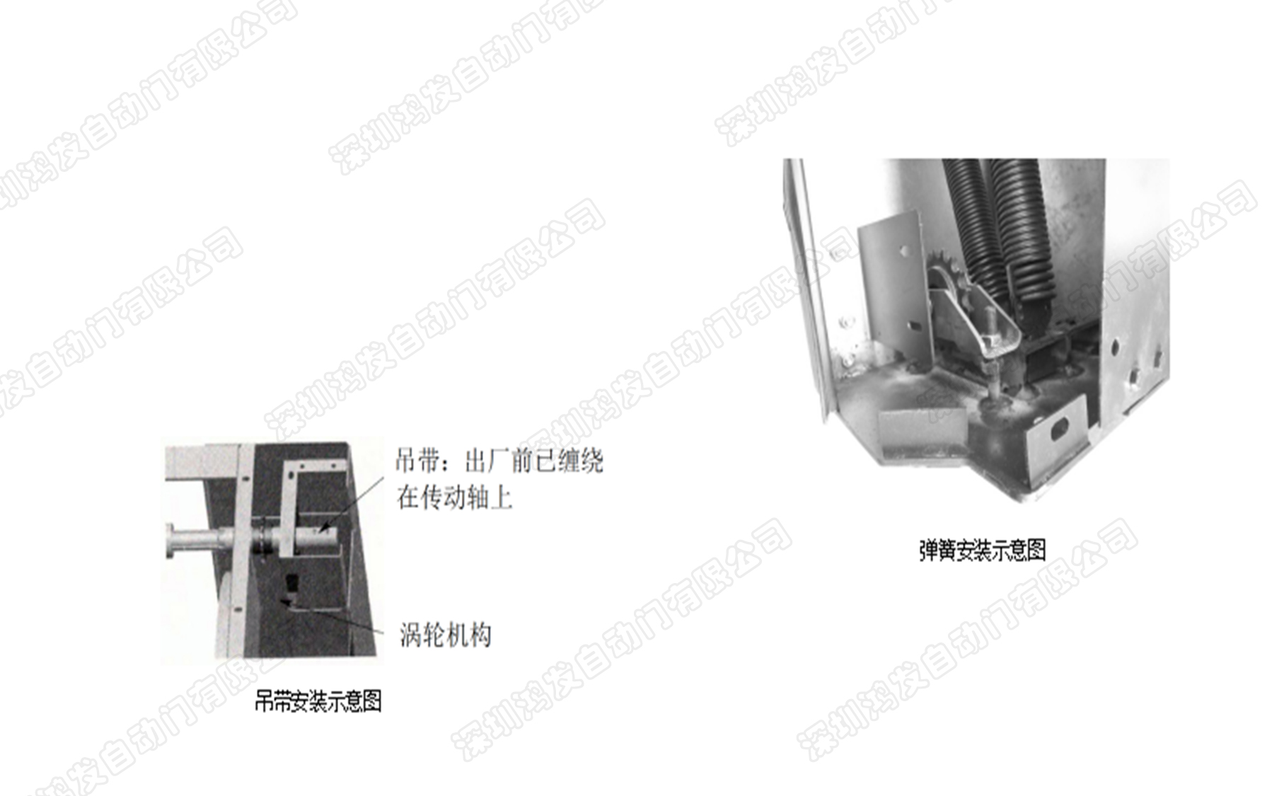 渦輪硬質(zhì)快速門的吊帶安裝 渦輪硬質(zhì)快速門的吊帶安裝